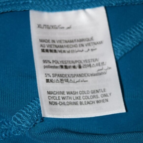 New INC INTERNATIONAL  blue short sleeve blouse * - Picture 7 of 7